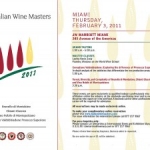 Italian Wine Masters, Tasting and Seminars