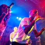 NERD with Pharrell Williams on stage NERD with Pharrell Williams on stage