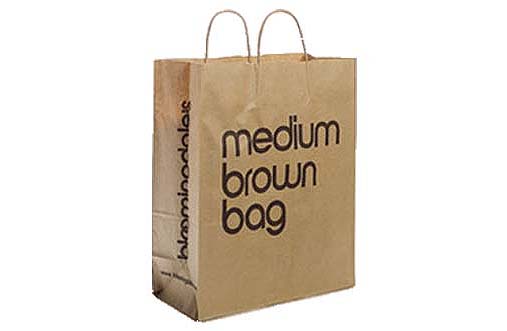 brown bag. The Shopping Benefit at Bloomingdale's Thursday, Oct. 29, 2009, 