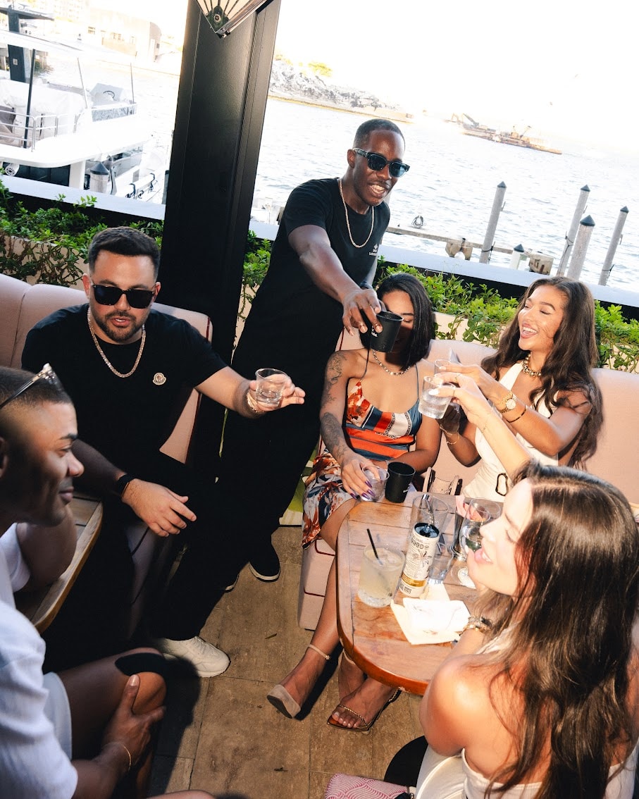 The waterfront scene at Delilah Miami. Photo courtesy of Delilah Miami.