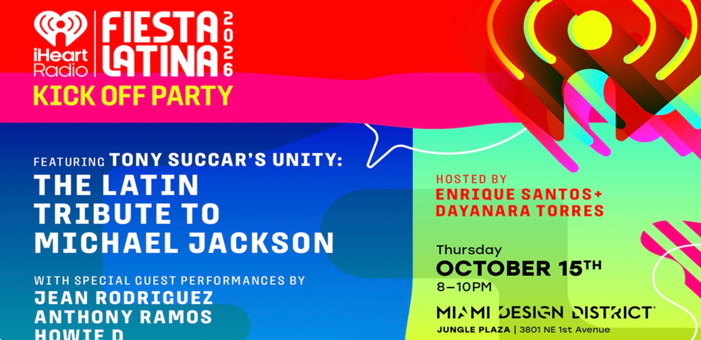 iHeartRadio Fiesta Latina Kick Off Party Returns to Miami Design District — Free, October 15