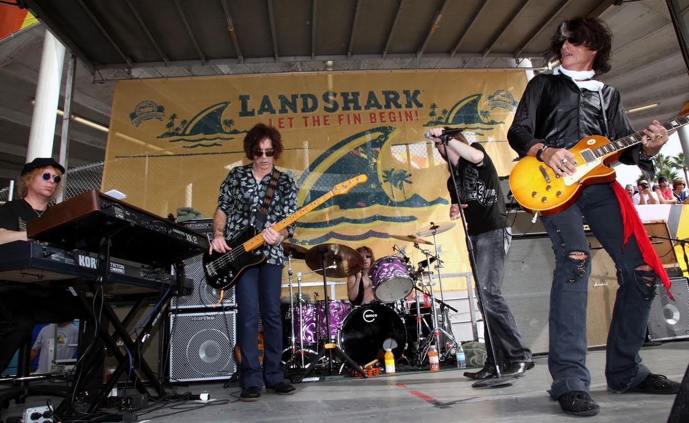 Joe Perry Project performing on the Land Shark Tailgate Stage at Dolphins Stadium, December 6, 2009