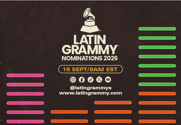 27th Annual Latin GRAMMY® Nominations to Be Announced September 16