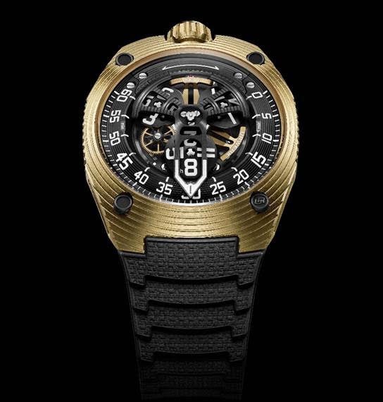 URWERK UR-150 Golden Scorpion: Yellow Gold Takes Control