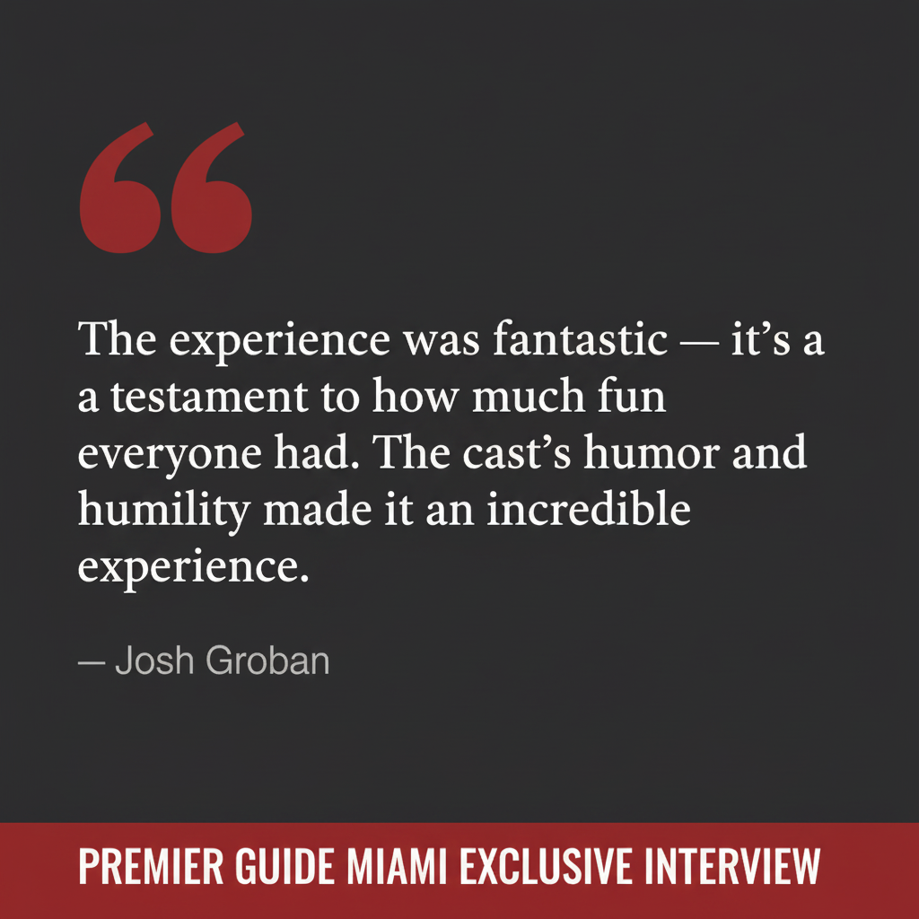 Interview with Josh Groban: The Voice, The Actor, The Man