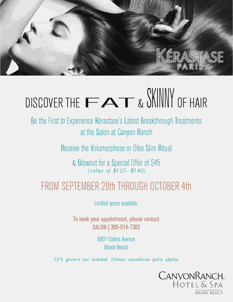 Kerastase Event at Canyon Ranch Salon Miami Premier Guide Miami
