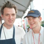 Chef Jamison and FIU School of Hospitality student Lauren McKown at the Burger Bash.