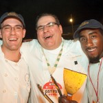 FIU School of Hospitality students with Chef Paul Bartolotta at the Burger Bash.