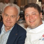 Professor Donald  Rosellini and FIU School of Hospitality student and 2009 Barilla Best New Student Chef Award winner Arthur Mindermann at the Interactive lunch at the Biltmore Hotel in Coral Gables.
