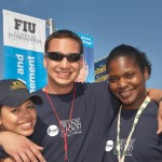 FIU School of Hospitality students at the Grand Tasting Village.