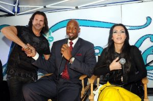 Kim Kardashian & Alonzo Mourning served as Grand Marshals of the Seminole Hard Rock Winterfest Boat Parade on December 12, 2009