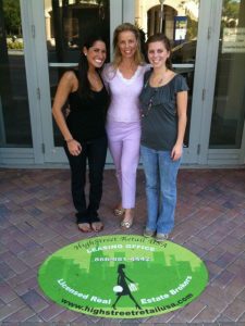 High Street Retail staff members pictured from left to right: Ariel Bernstein, sales associate; Sharon Dresser, co-founder; and Catherine Pugh, sales associate