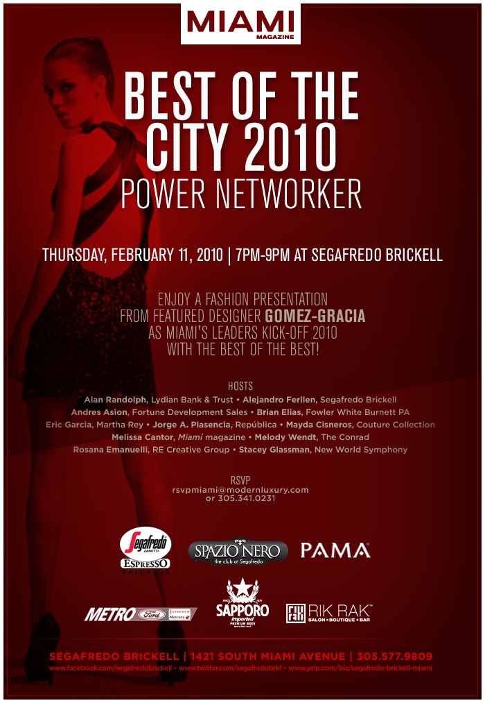 Best of the City Power Networker - Miami magazine (2-11-10)