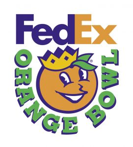 FedEx Orange Bowl Logo A for use on white backgrounds