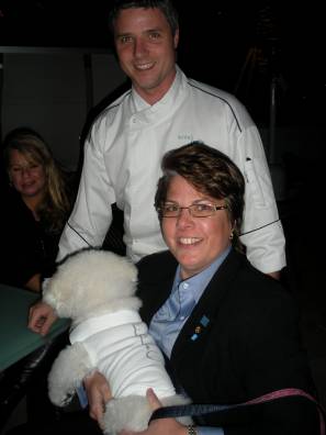 From Top to Bottom: Chef John Critchley, executive chef of Area 31, recently named “One of the Best New Restaurants of 2009” by Esquire magazine; Elena Rodriguez, Director, Incentive & Charter Sales at Princess Cruises & Cunard Line and SITE Florida board member; and the group’s mascot, who enjoyed EPIC’s pet-friendly amenities