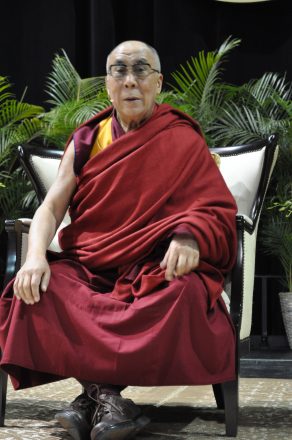 Dalai Lama in Miami at the University of Miami By: Daedrian McNaughton/Premier Guide Miami