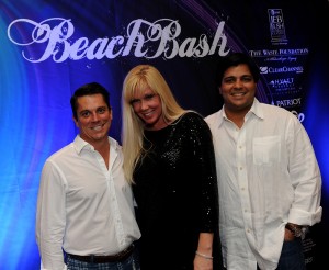 Todd Fitzpatrick, Jen Klaassens and Dev Motwani - Beach Bash co-chairs