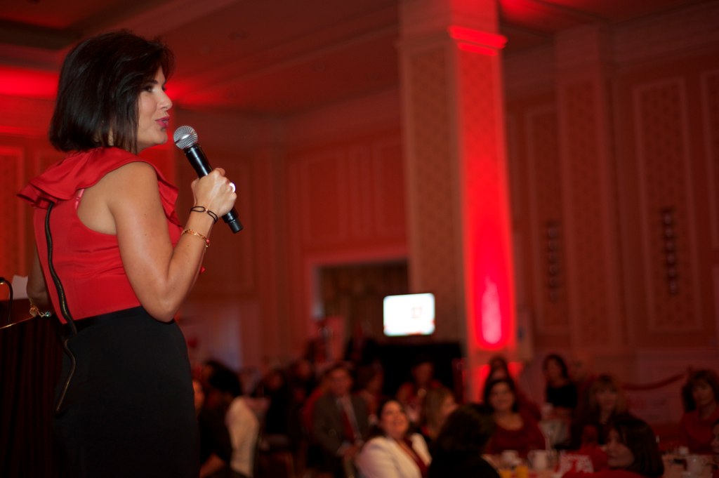 Emcee from NBC 6 – Jackie Nespral speaking to the audience
