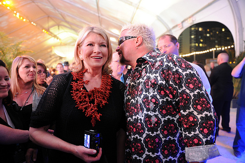Martha Stewart, Guy Fieri at the 2011 South Beach Wine and Food Festival Photo credit: SOBE Wine and Food Festival