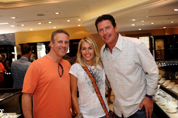 Dr. Cory and Maria Lessner with Dan Marino at Levinson Jewelers Ultimate Watch Fair