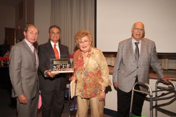   Dr. Isidoro Morjaim & Dr. Albert Morjaim (award sponsors), Nieves & Isaac Olemberg (Lifetime Achievement Award Recipients)