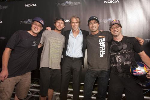 Red Bull Air Force and Michael Bay walk the red carpet in Miami for Transformers: Dark of the Moon