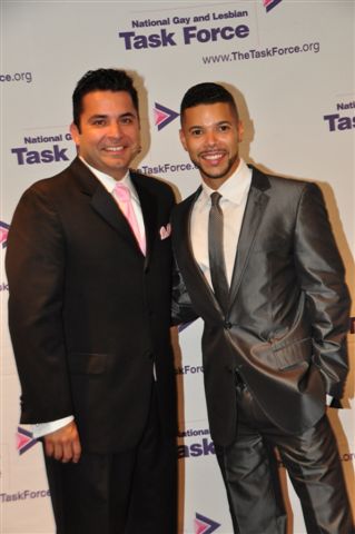 Task Force Deputy Executive Director and Wilson Cruz, who emceed the event