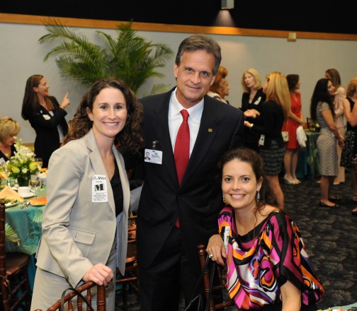 Carrie Best-Larry committee chair, Kevin Janser Vice President and executive director, Joe DiMaggio Children’s Hospital Foundation, Erika Kriger at the DA Spring Luncheon