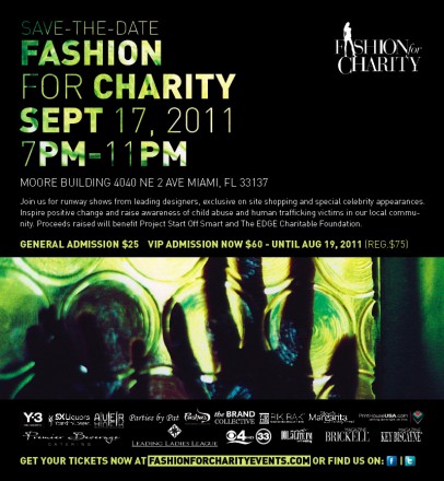 Fashion for Charity Hosts Runway Fundraiser to Benefit Project Start Off Smart (SOS) and The EDGE Charitable Foundation to Fight Human Trafficking 