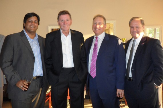 Dev Motwani, President and CFO of Merrimac Ventures; John “Footy” Kross; Joey Epstein, Director with McGladrey and Chuck Mohr, President, Retail Banking for BankAtlantic