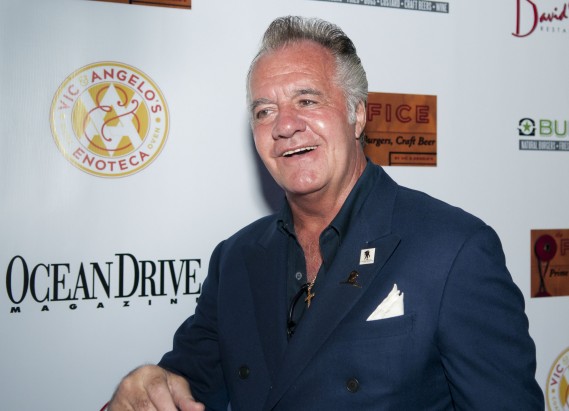 Sopranos Tony Sirico and others at the opening of Vic & Angelo's South Beach restaurant November 4th, 2011 in Miami Beach.