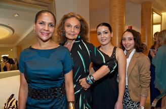 Dr. Andrea Trower, Diane Von Furstenberg, Nena Valyi & Anarit Farano 