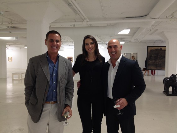 Daniel Diaz-Luna, Chiara Mecozzi, Gary Nader at Nader’s auction house preview