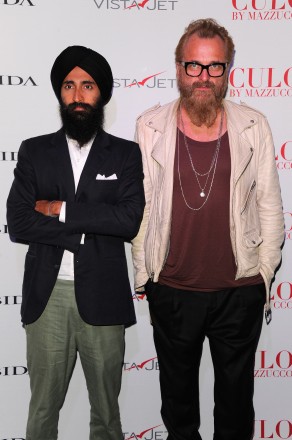 Actor Waris Ahluwalia and Designer Johan Lindeberg attends Andy Valmorbida, Jimmy Iovine, And Sean "Diddy" Combs, Celebrate Culo By Mazzucco, Presented By VistaJet at Mr. Chow's on December 2, 2011 in Miami, Florida.  (Photo by Andrew H. Walker/Getty Images for Andy Valmorbida)