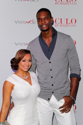  Adrienne Williams and Chris Bosh attend Andy Valmorbida, Jimmy Iovine, And Sean "Diddy" Combs, Celebrate Culo By Mazzucco, Presented By VistaJet at Mr. Chow's on December 2, 2011 in Miami, Florida.  (Photo by Andrew H. Walker/Getty Images for Andy Valmorbida)