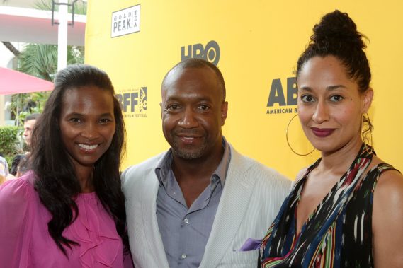 Nicole-Friday-Jeff-Friday-Tracee-Ellis-Ross attends the 2012 American Black Film Festival Opening Night Screening of ' Beast of the Southern Wild ' held at the Colony Theater on June 20, 2012 in South Beach Miami. 