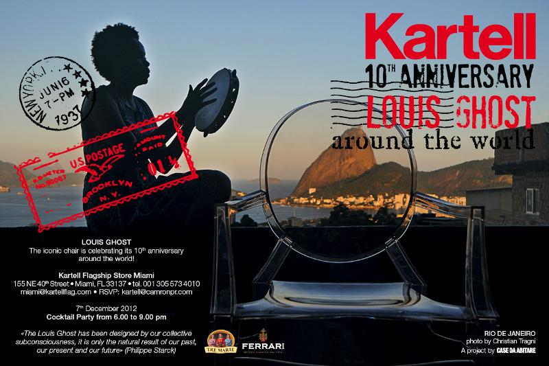 Kartell Miami Celebrate Louis Ghost, Dec. 7th Premier Guide Miami