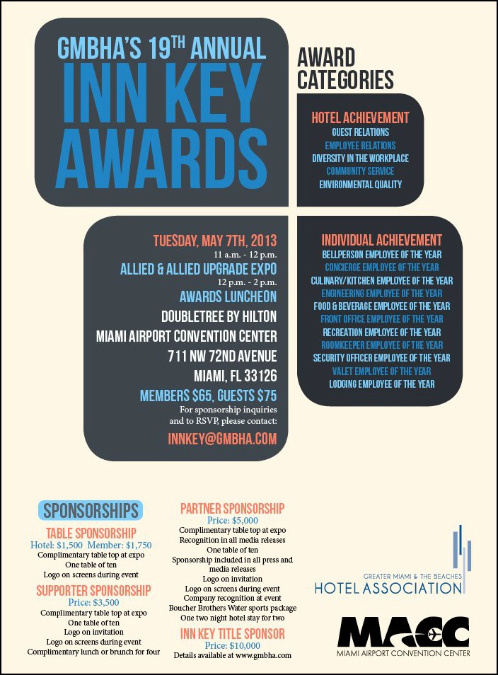 19th Annual Inn Key Awards Premier Guide Miami