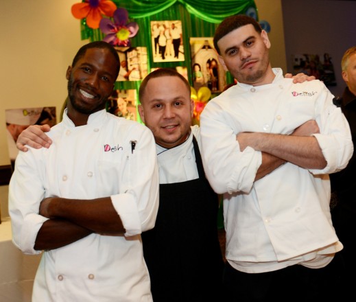 Tariq Hamin, Chef Steven Acosta and Mario Lacayo