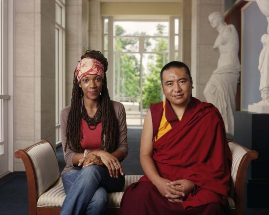 Dawoud Bey, Kali-Ahset Amen and Geshe Ngawang Phende, Emory University, 2010 