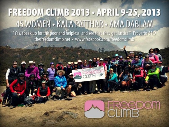 45 Women During Freedom Climb 2013