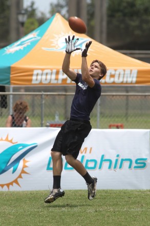 2013 - High school player participating in 6th annual Miami Dolphins Academy 7-on-7 High School Football Tournament at Plantation Park