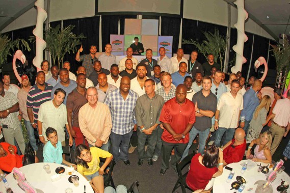 Fins Weekend - Miami Dolphins coaches and players at Hook and Tackle Captain's Party