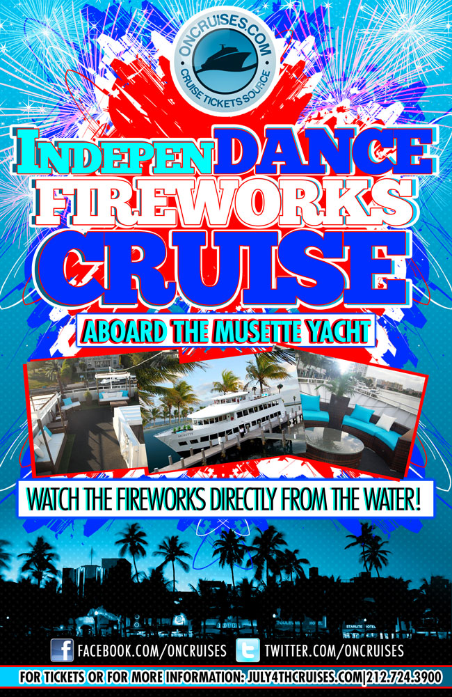 IndepenDANCE Fireworks Cruise aboard the Musette Yacht