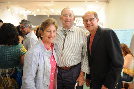 Pam Garrison, Kirk Landon, & Mike Edison at Miami Art Museum’s Lights Out BBQ- Photo WRE