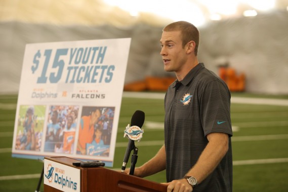 Kids Press Conference - Ryan Tannehill answering questions at kids press conference