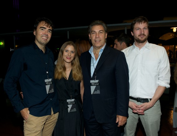 Manager Alfonso Miguel Caballero, Sonia Caballero, Edgardo Defortuna, Jason Frantzen