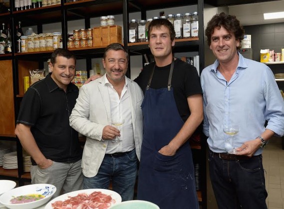 Josep Roca,David Rustarazo,Joan Roca and Pablo Fernandez-Valdes attends the KLIMA Restuarant And Bar Hosts A Private Dinner For The Three Roca Brothers And Renowned Culinary Icons, Joan Roca, Josep Roca, And Jordi Roca at KLIMA Restaurant & Bar on August 11, 2015 in Miami Beach, Florida.  (Photo by Gustavo Caballero/Getty Images for KLIMA Restuarant & Bar)