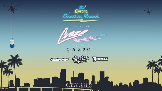 Corona presents Electric Beach during Art Basel