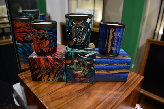 2015 Holiday Candles with Julien's work at diptyque boutique at Bal Harbour Shops, Miami